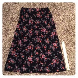 Long Floral Skirt
